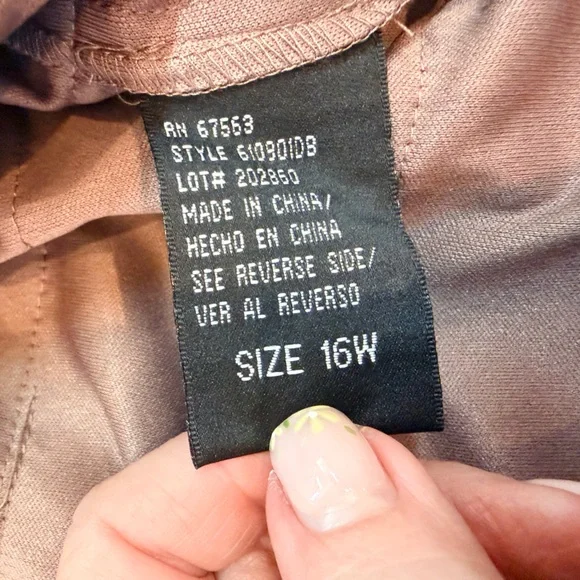 NWT SL Fashions 16W Bronze Tiered Dress Embellished Neck Cocktail Wedding Guest - Picture 8 of 13